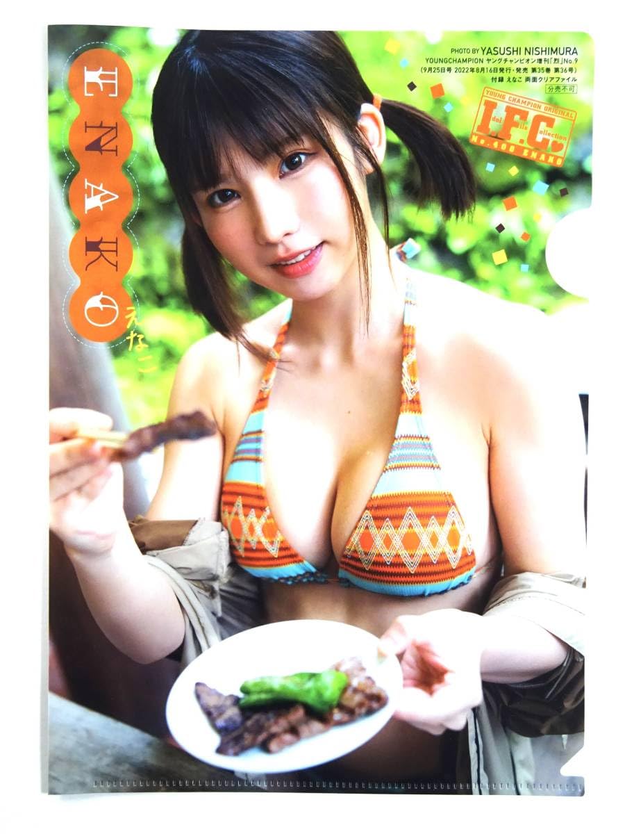 Amazon.co.jp: クリアファイルえなこ雑誌ヤングチャンピオン増刊烈9号